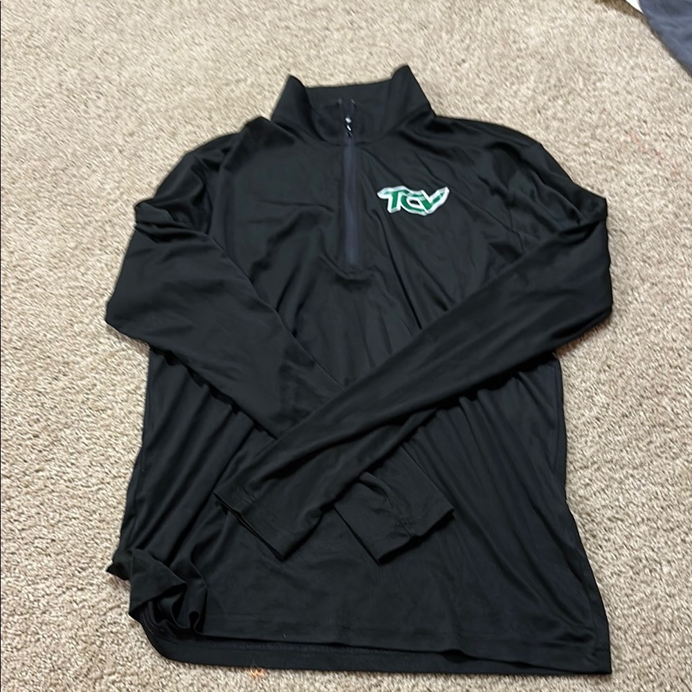 Black Long Sleeve Pullover with Logo